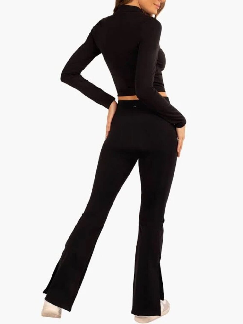 ☀️ Koral Illuminate Blackout High Rise Flare Leggings Black M NWT - Picture 13 of 13